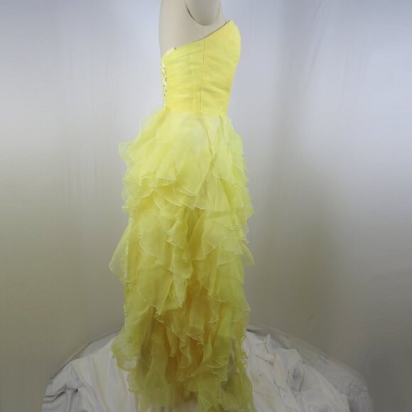 GRACE KARIN A Line Bridesmaid Dresses Long Prom Gown Size 8 Yellow - Picture 3 of 12